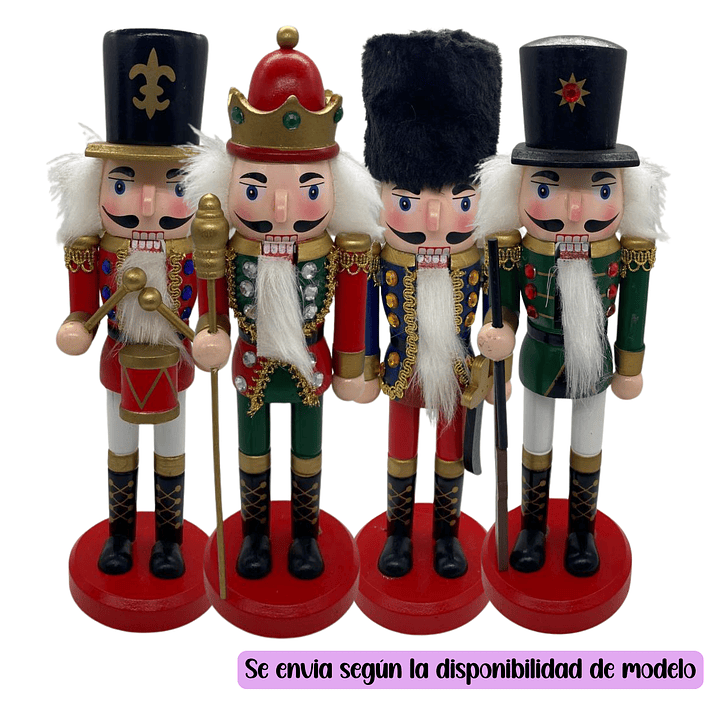Muñeco Cascanueces 26cm Decoración Navidad Surtido 5
