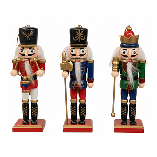 Pack 3 Cascanueces Navideño Colgante Adorno Navidad