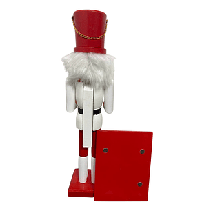 Cascanueces Soldado Navidad Con Porta Retrato Decoración
