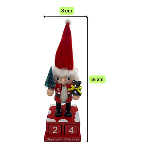 1 Calendario Navideño De Madera Hermoso Perpetuo Decorativo