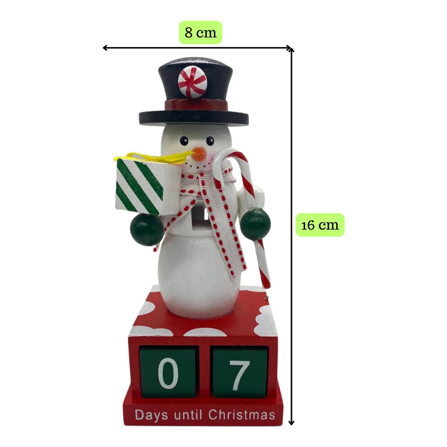 1 Calendario Navideño De Madera Hermoso Perpetuo Decorativo 3