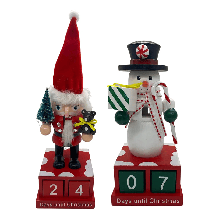 1 Calendario Navideño De Madera Hermoso Perpetuo Decorativo 1