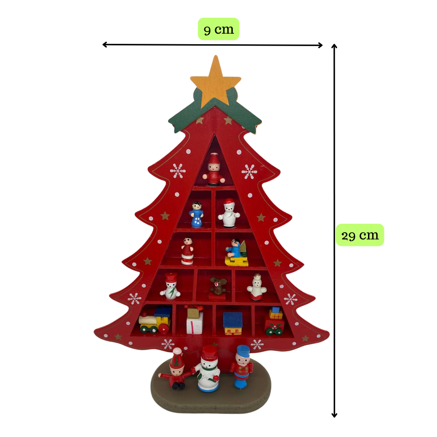 Árbol Navideño De Madera Escritorio Mini Arbolito De Navidad 2