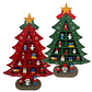 Árbol Navideño De Madera Escritorio Mini Arbolito De Navidad - Miniatura 3