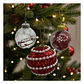 Set 9 Esferas Navideñas Bambalinas Decoracion Navidad 8cm - Miniatura 1