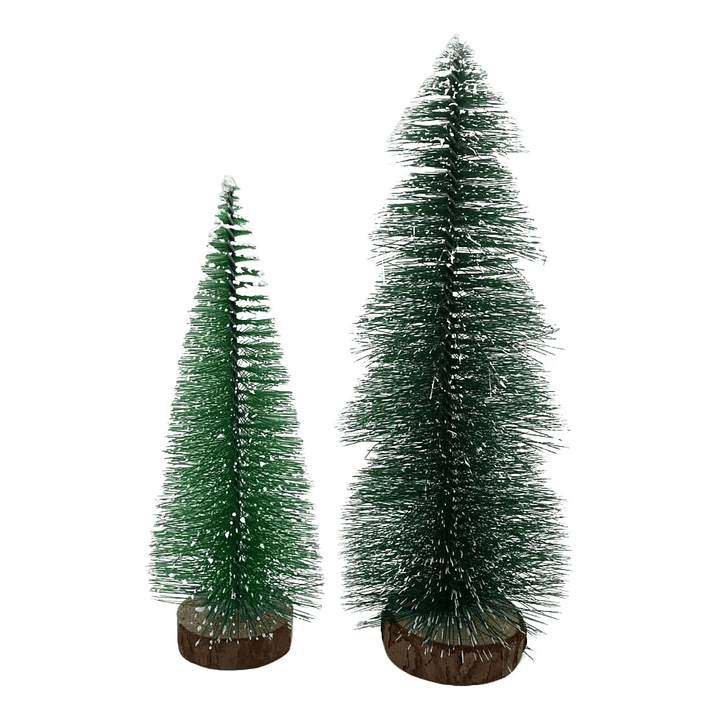 Set Mini Árbol De Navidad Cedro Verde Para Escritorio 1