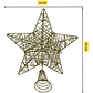Estrella Arbol Navidad Adorno Navidad Decoracion Navideña - Miniatura 2