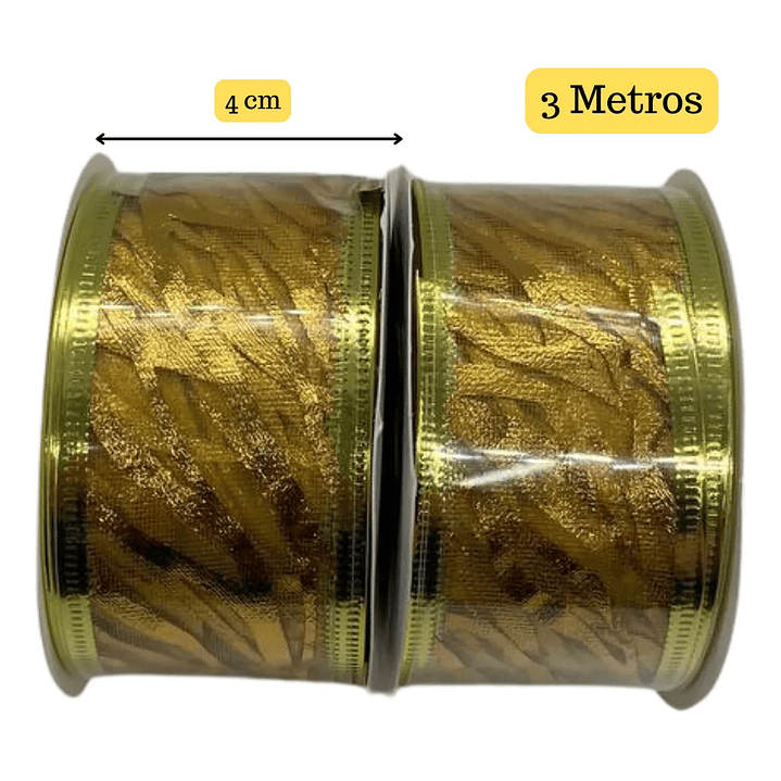 Cintas De Navidad Pack 2 Diseños Varios Copos Nieve 6