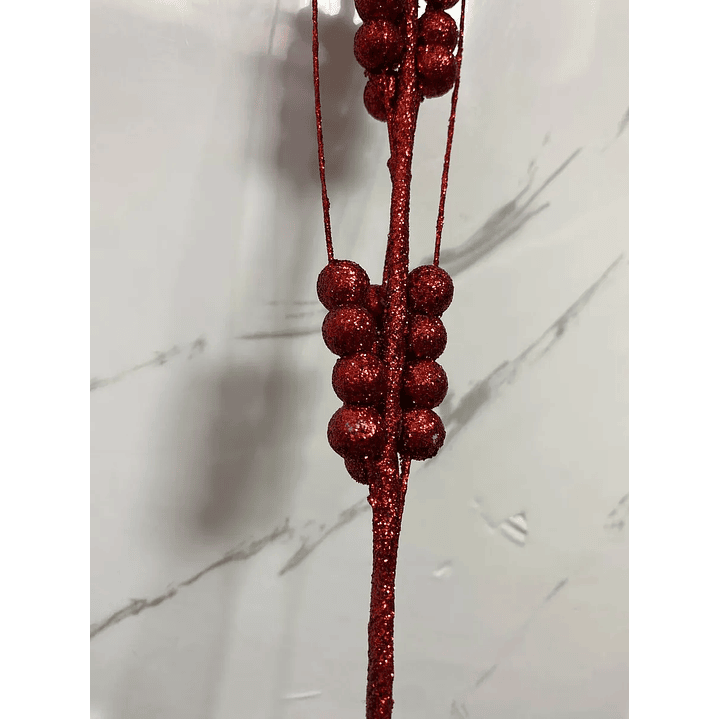 Ramas De Navidad Bayas Con Tallo De Acebo Navideño X 1 Uni 5