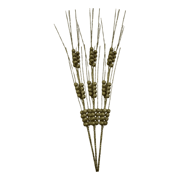 Ramas Navidad Bayas Acebo 3 Unid 65 Cm Alargadas 8