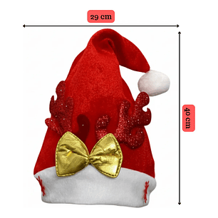 Pack 3 Gorros De Navidad Viejo Pascuero Reno Adorno Navideño