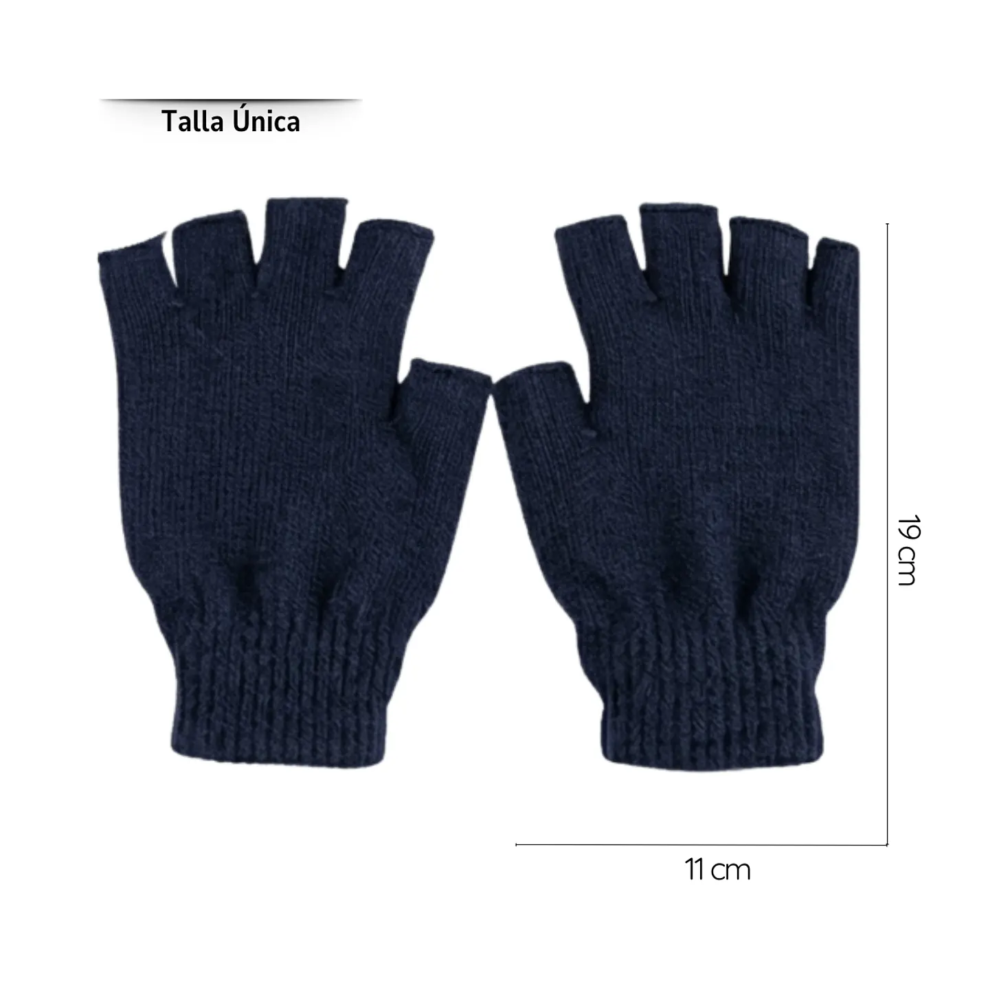 Set Invierno Térmico: Gorro Beanie + Guantes Sin Dedos + Cuello 10