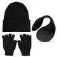 Set Térmico Unisex: Gorro, Guantes de Lana Sin Dedos y Orejera de Polar - Miniatura 6