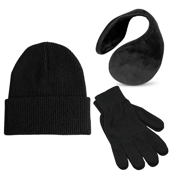 Set Térmico Unisex: Gorro, Guantes de Lana y Orejera de Polar 2