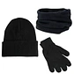 Set Invierno Térmico 3 En 1: Gorro Polar + Cuello + Guantes Lana - Miniatura 2