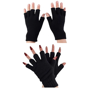 Guantes de Lana sin Dedos: Guantes de Invierno Térmicos y Transpirables