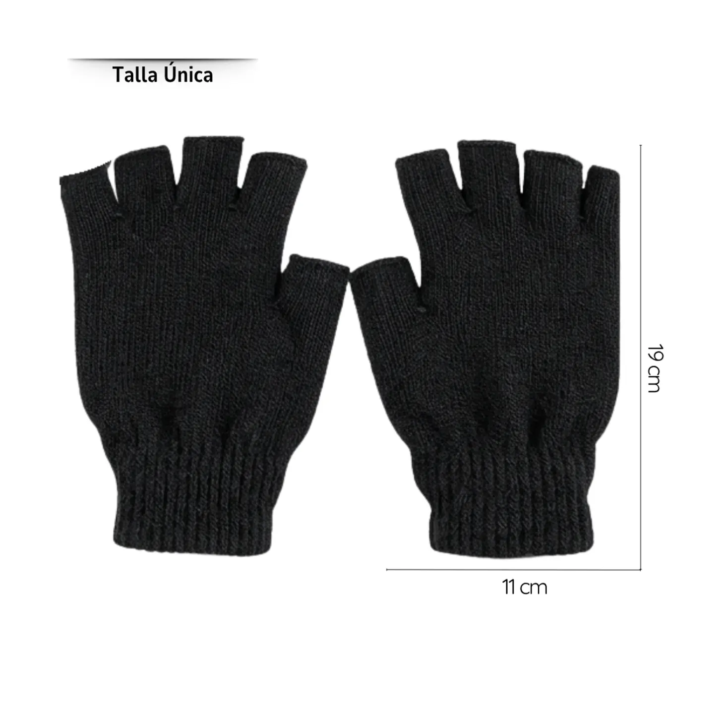 Guantes de Lana sin Dedos: Guantes de Invierno Térmicos y Transpirables 4