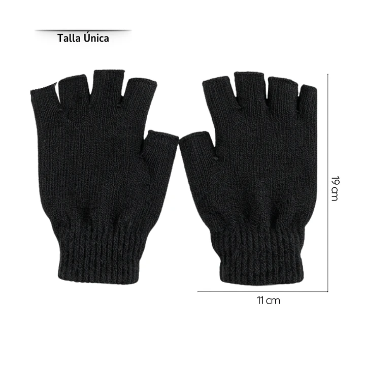Guantes de Lana sin Dedos: Guantes de Invierno Térmicos y Transpirables 4