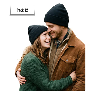 Pack 12 Gorros De Lana Invierno Hombre Mujer Con Interior Polar
