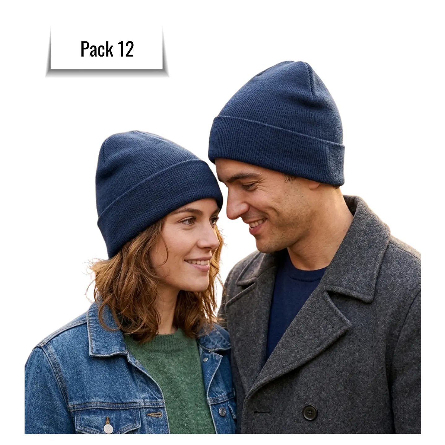 Pack 12 Gorros De Lana Invierno Hombre Mujer Con Interior Polar 6