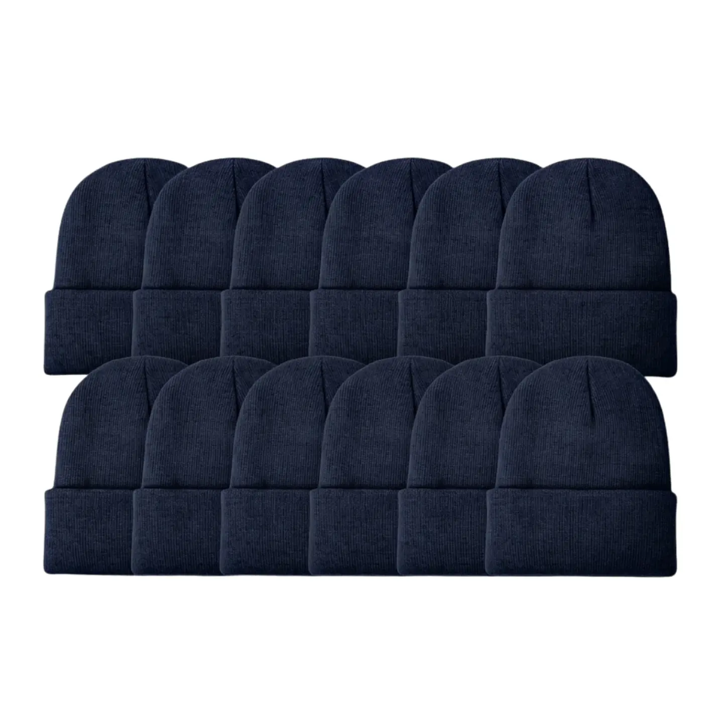 Pack 12 Gorros De Lana Invierno Hombre Mujer Con Interior Polar 7