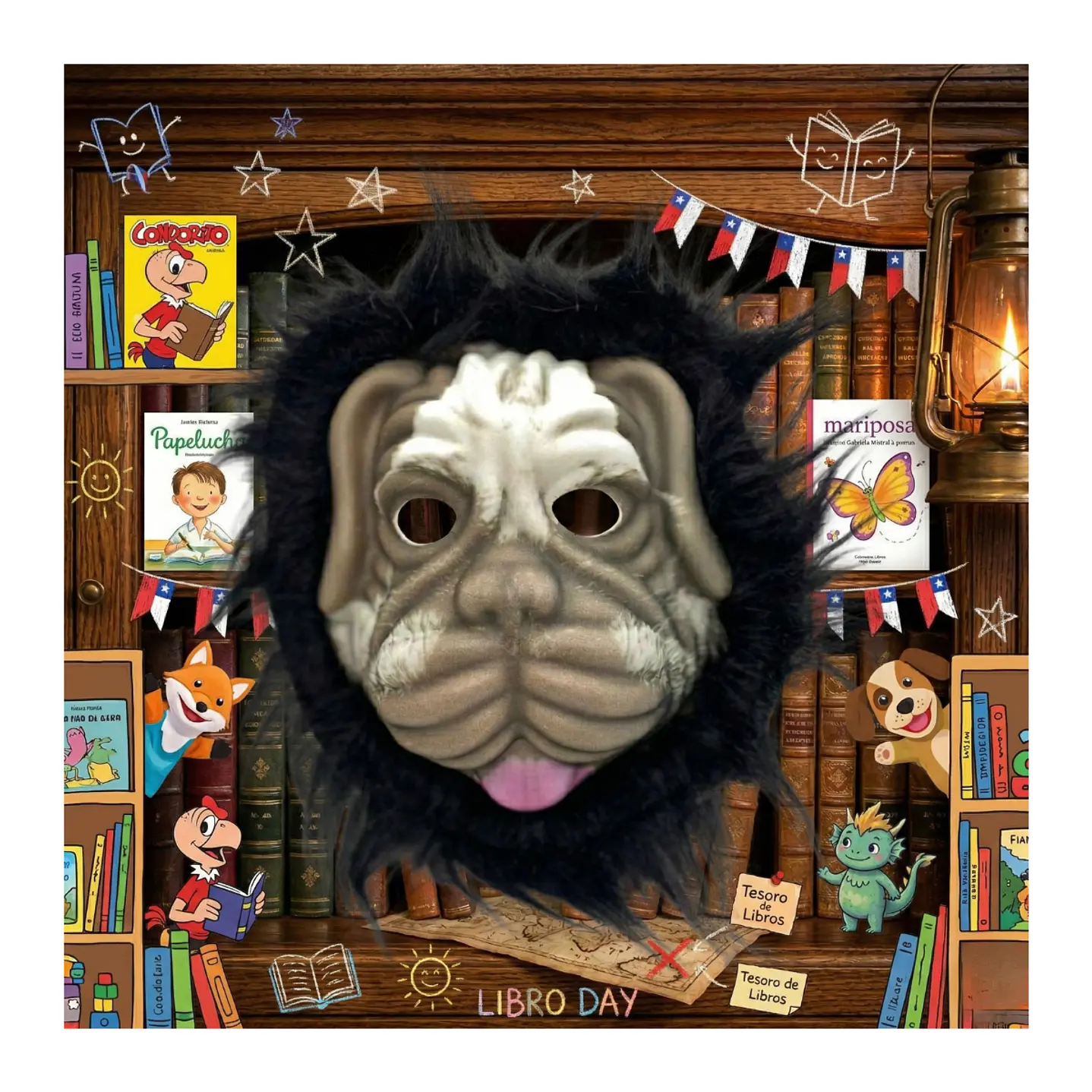 Máscara Animales Salvajes  Infantiles Celebraciones Fiestas 5