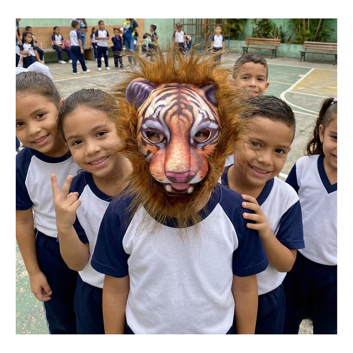 Máscara Animales Salvajes  Infantiles Celebraciones Fiestas 15