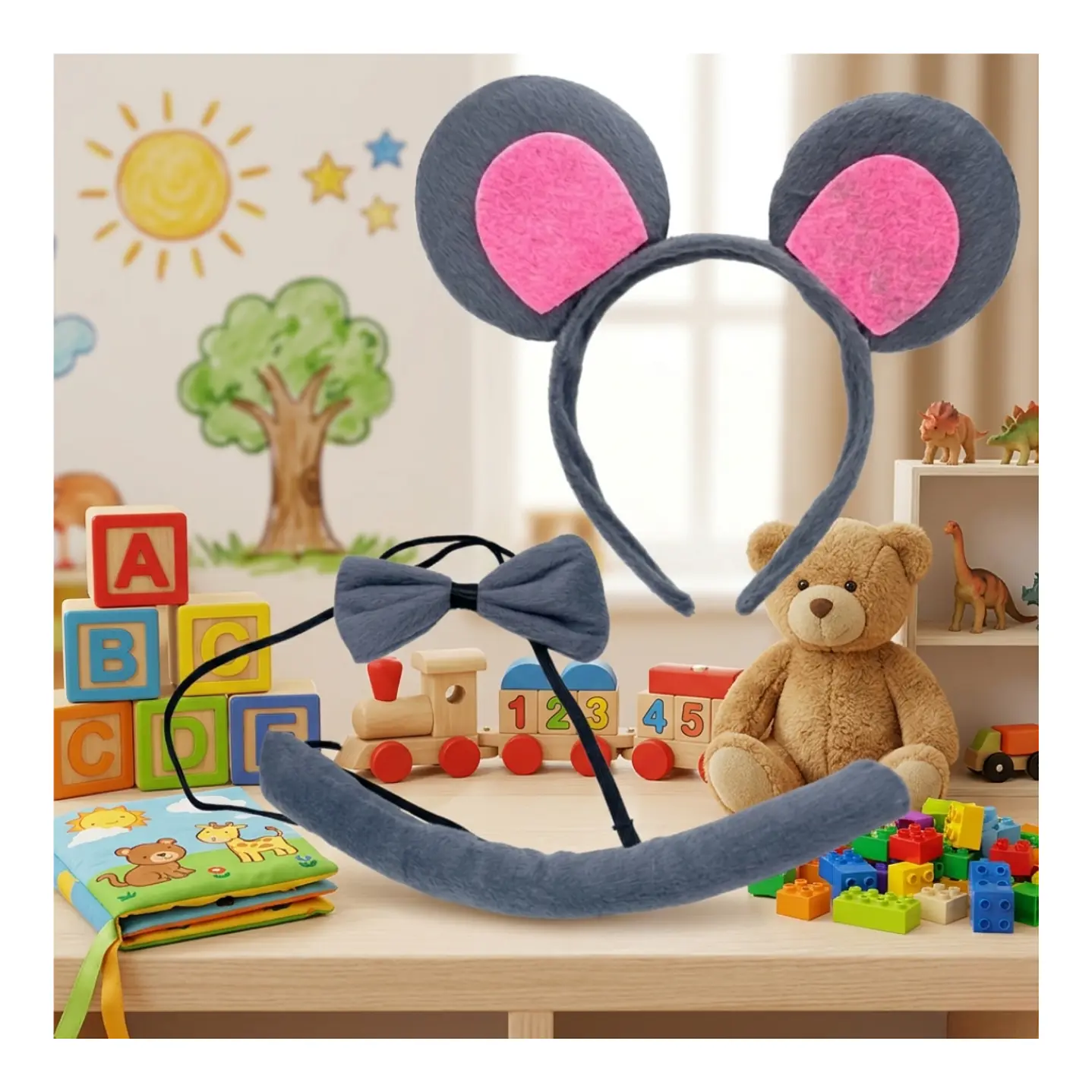 Diadema Con Orejas Y Cola Disfraz Halloween Disfraz 13