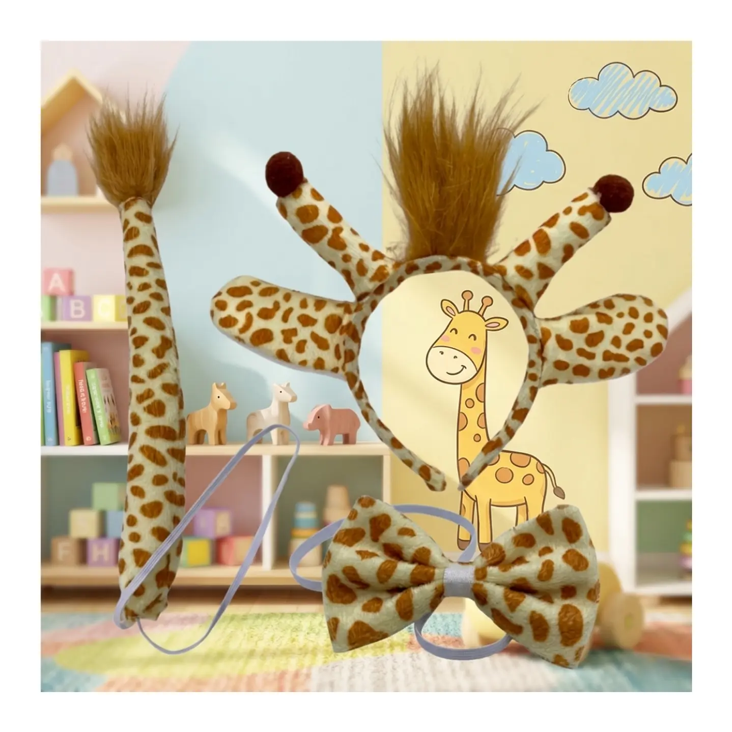 Diadema Con Orejas Y Cola Disfraz Halloween Disfraz 31