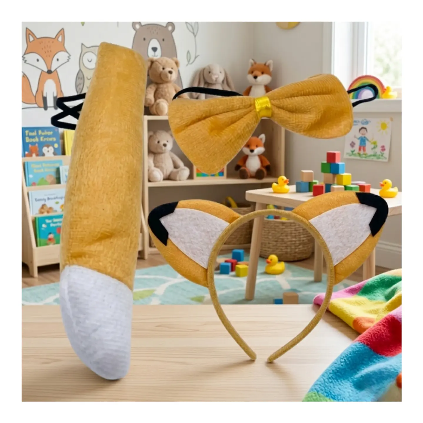 Diadema Con Orejas Y Cola Disfraz Halloween Disfraz 43