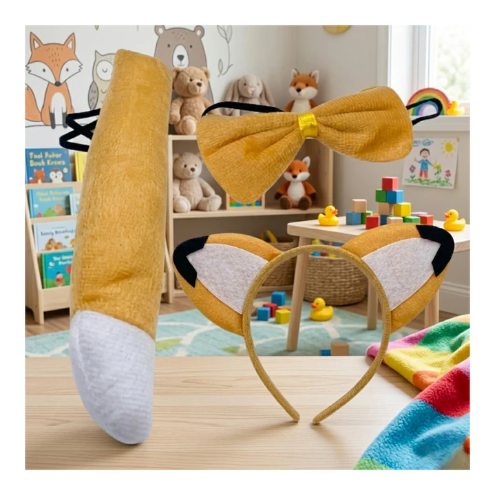 Diadema Con Orejas Y Cola Disfraz Halloween Disfraz 43