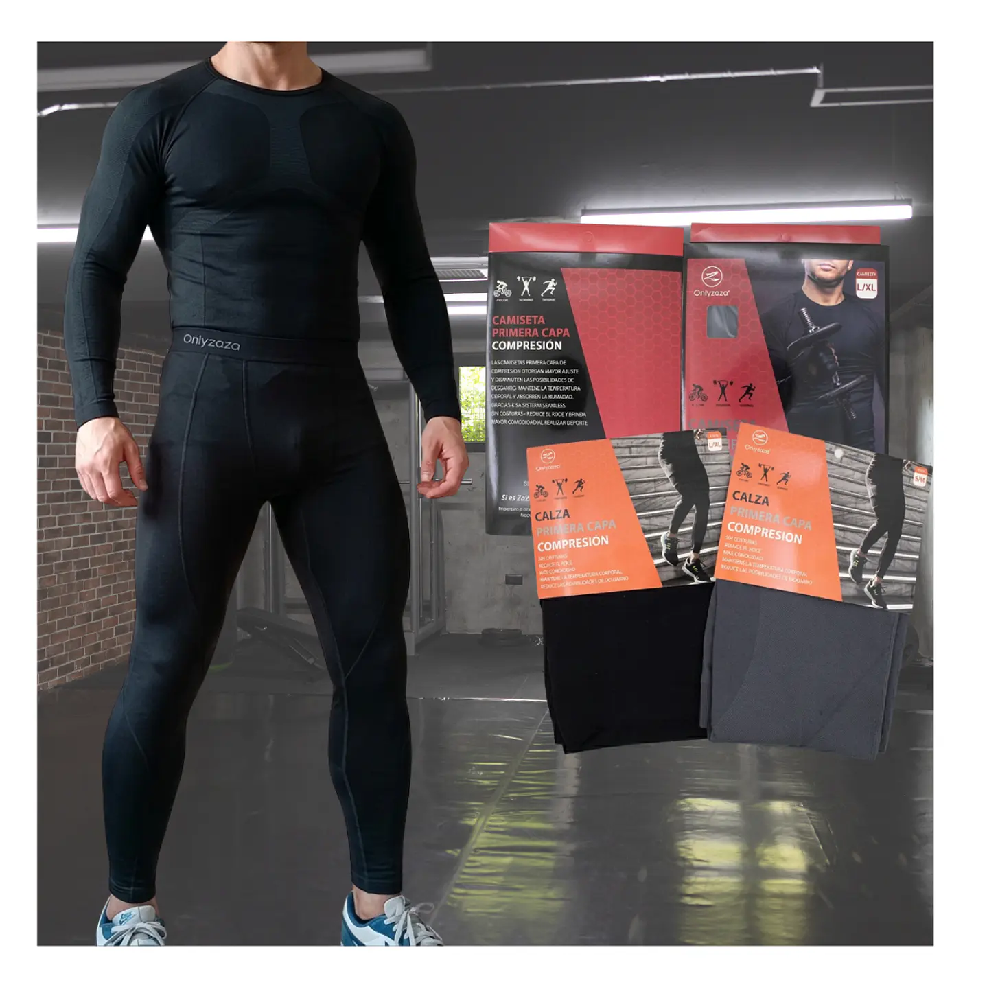 Set Primera Capa Hombre, Camiseta Y Calza Compresion Térmicos 7