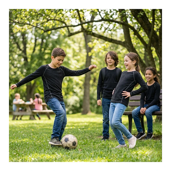 Polera Primera Capa Térmica Algodón Infantil Niños Juvenil 6