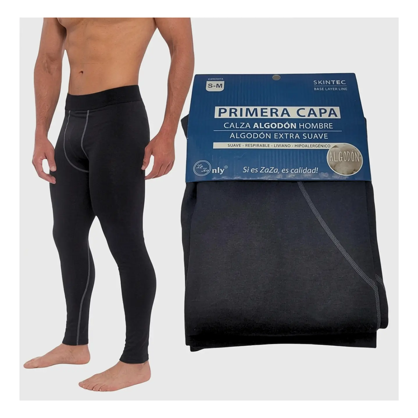 Calza Térmica Hombre Primera Capa Polar Invierno Algodón 2