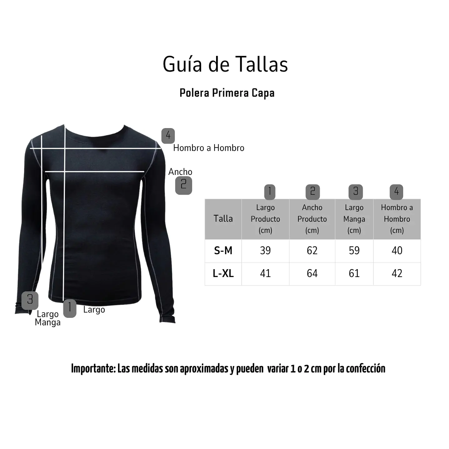 Camiseta Primera Capa Algodón Invierno Deportiva 6