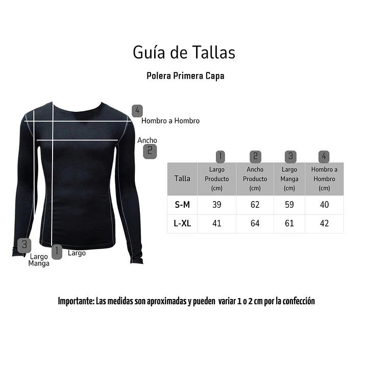 Camiseta Primera Capa Algodón Invierno Deportiva 6