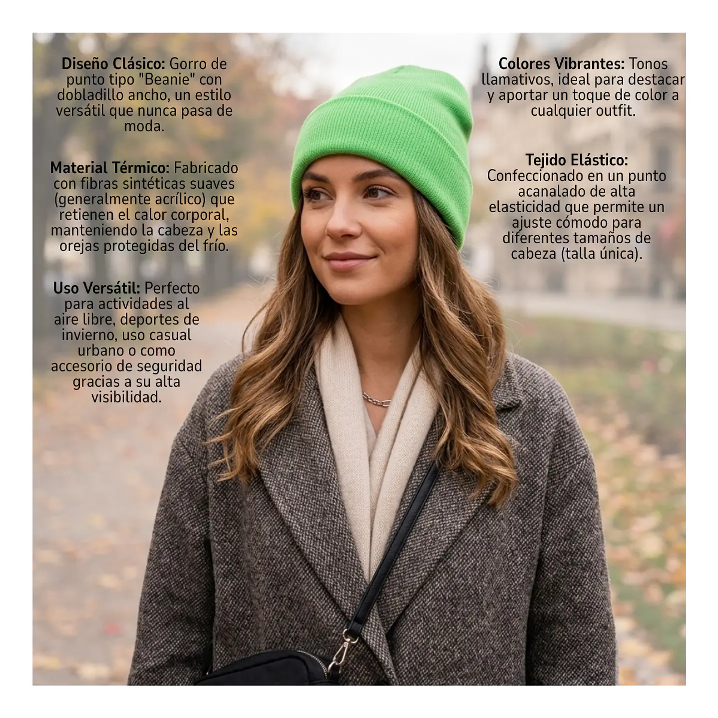 Pack 12 Gorros Beanie Adultos Lana Térmicos Colores Surtidos 5