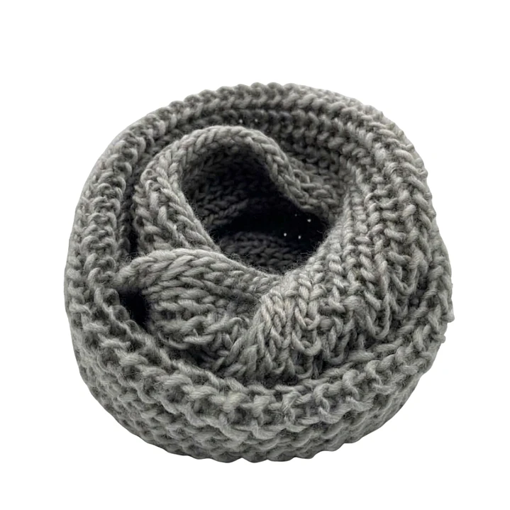 Bufanda Cuello Estilo Punto Inglés Lana Invierno Abrigado 6