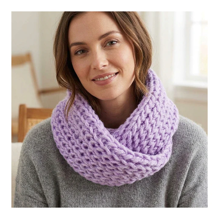 Bufanda Cuello Estilo Punto Inglés Lana Invierno Abrigado 13