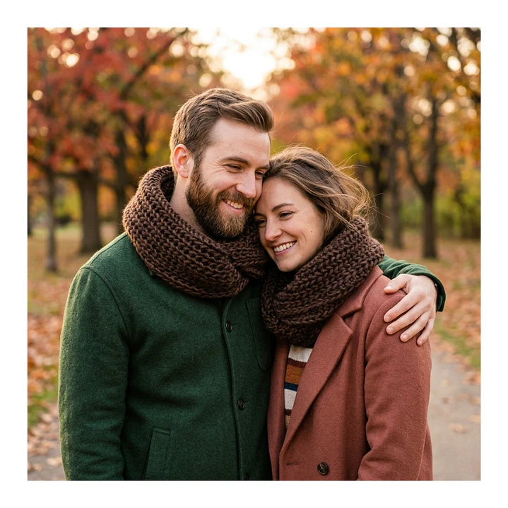 Bufanda Cuello Estilo Punto Inglés Lana Invierno Abrigado 23