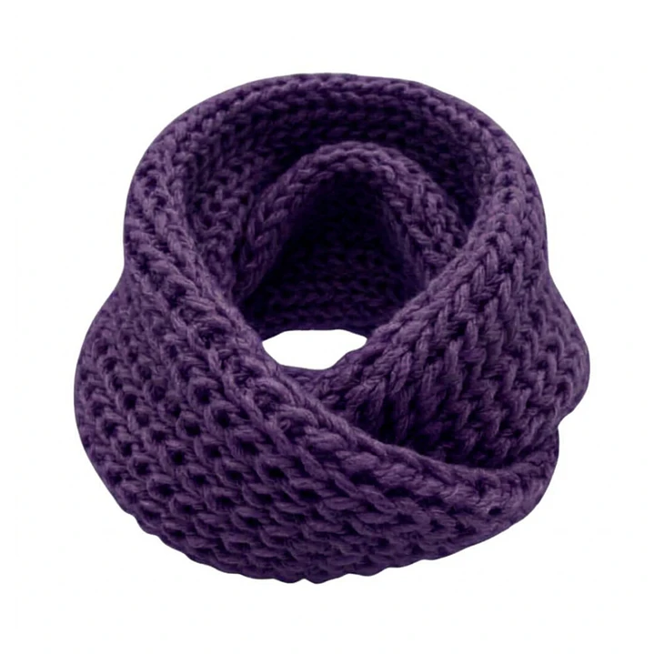 Bufanda Cuello Estilo Punto Inglés Lana Invierno Abrigado 28