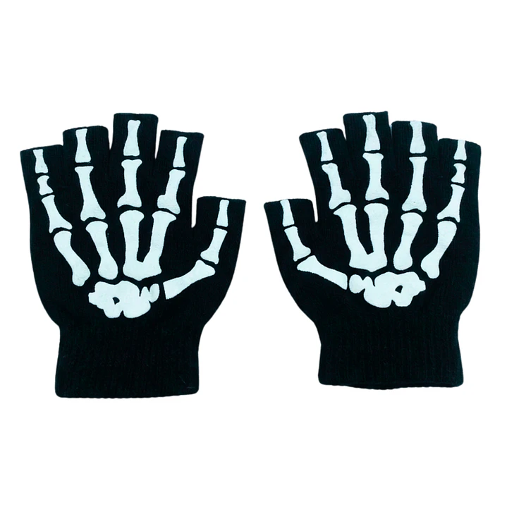 Guantes Sin Dedos Tácticos Calavera - Bicicleta Moto Gym Unisex 2