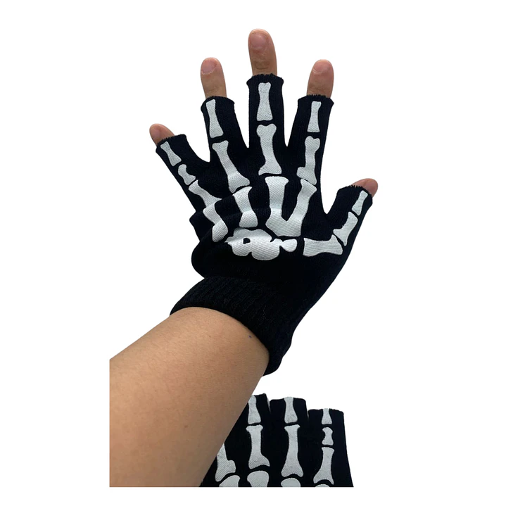 Guantes Sin Dedos Tácticos Calavera - Bicicleta Moto Gym Unisex 5