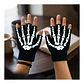 Pack 12 Guantes Sin Dedos Tácticos Calavera - Bicicleta Moto Gym Unisex - Miniatura 7