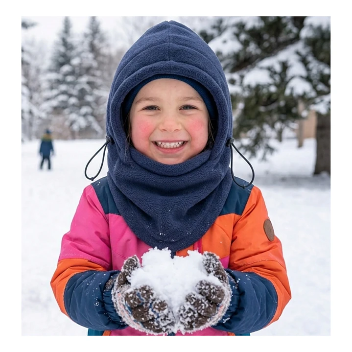 Gorro Pasamontañas De Polar Para Niños Abrigo Invierno Frio 10