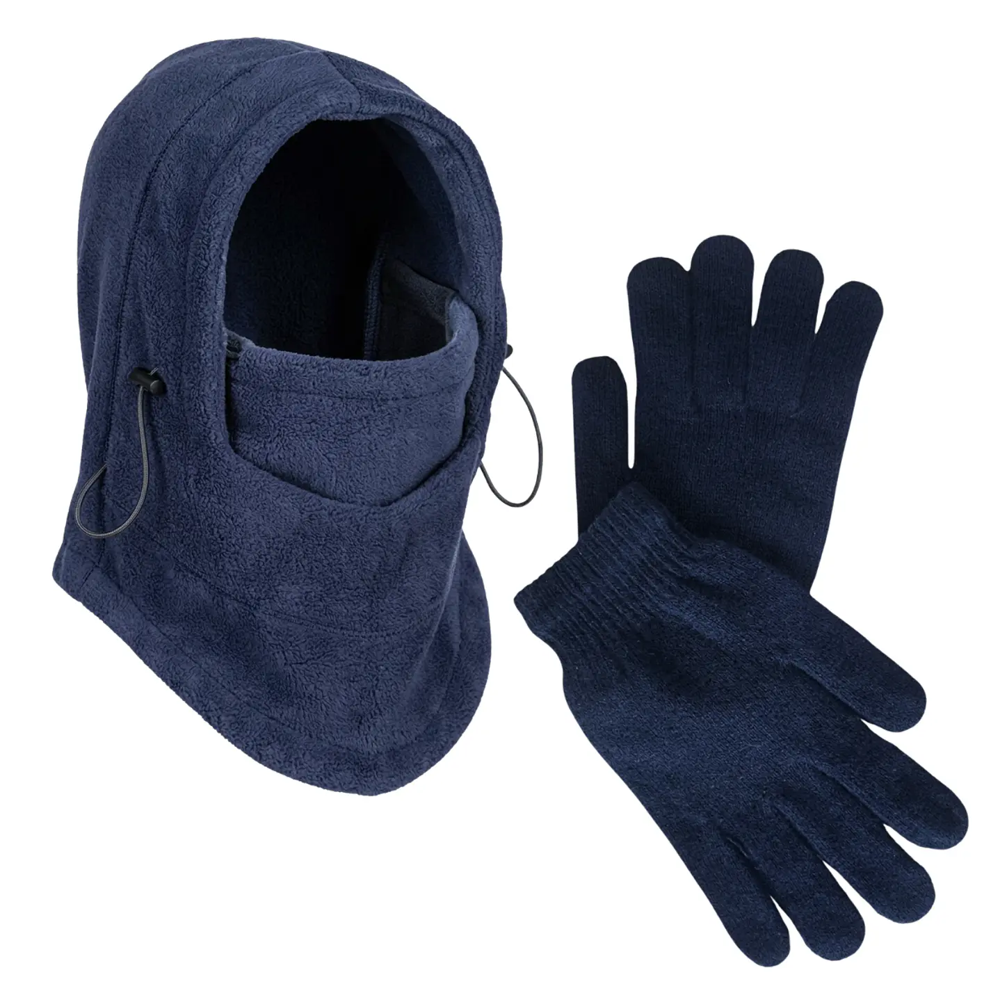 Set Invierno Infantil Gorro Pasamontaña + Guantes De Lana 2