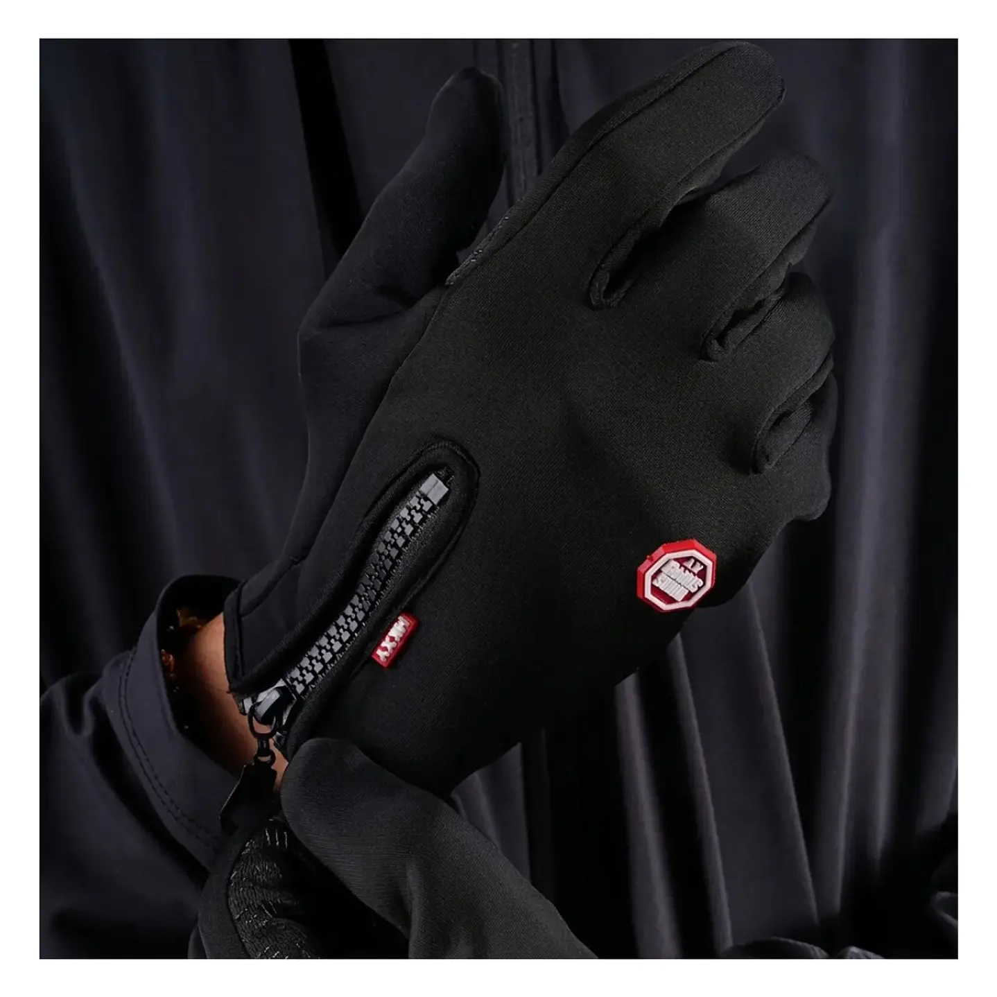 Guantes Térmicos e Impermeables para Ciclismo y Running con Pantalla Táctil y Palma Antideslizante 7