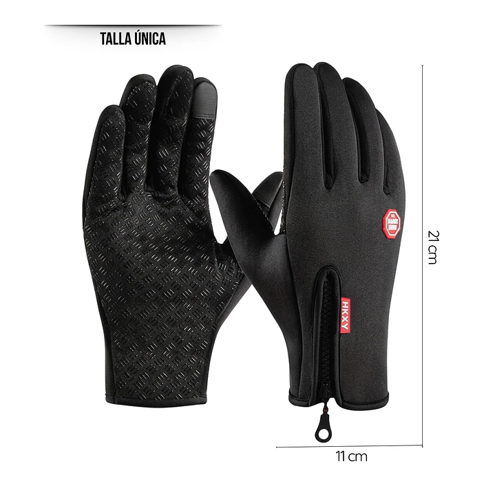 Guantes Térmicos e Impermeables para Ciclismo y Running con Pantalla Táctil y Palma Antideslizante 6