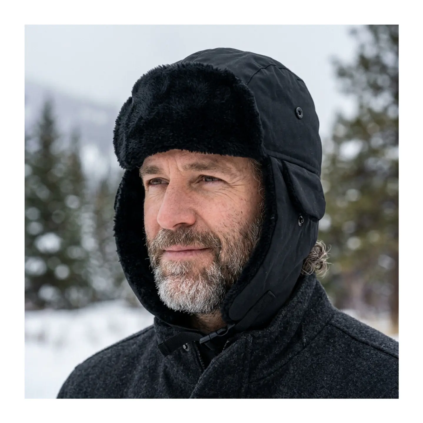 Gorro Ruso Unisex Cálido De Lona Invierno Modo Aviador 1