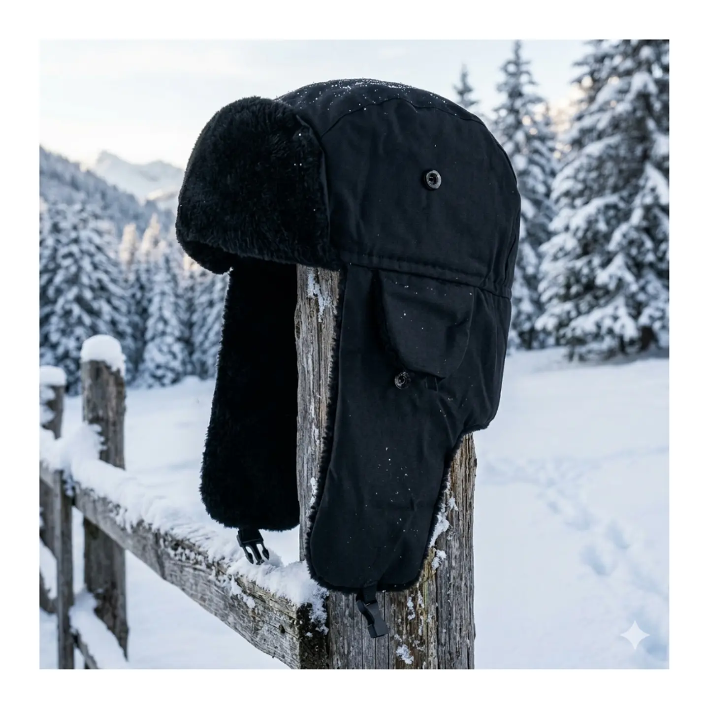 Gorro Ruso Unisex Cálido De Lona Invierno Modo Aviador 9